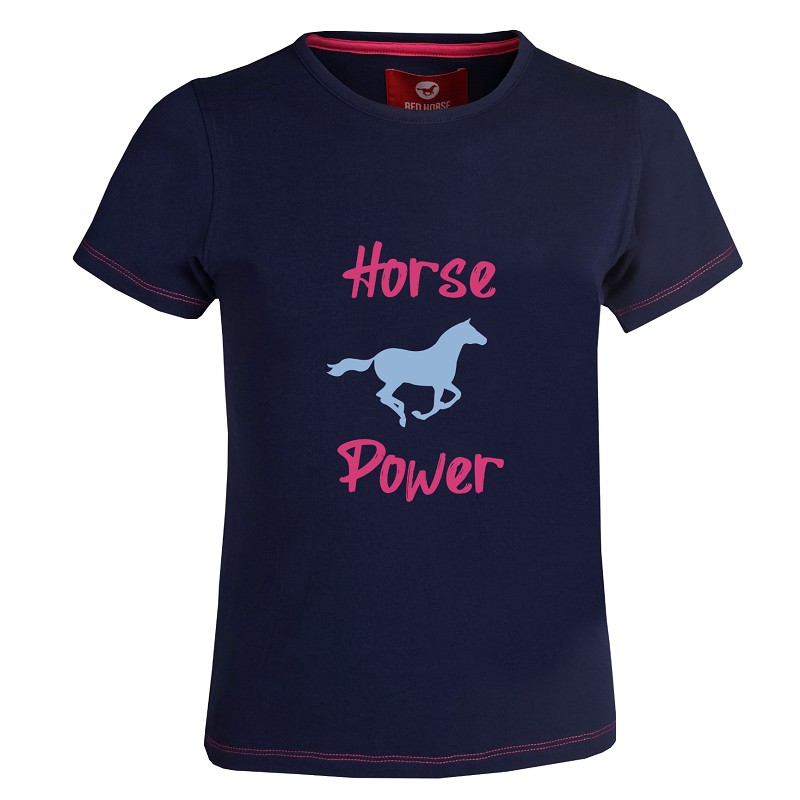 Red Horse T-shirt Toppie Blauw