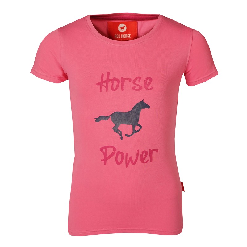 Red Horse T-shirt Toppie Roze